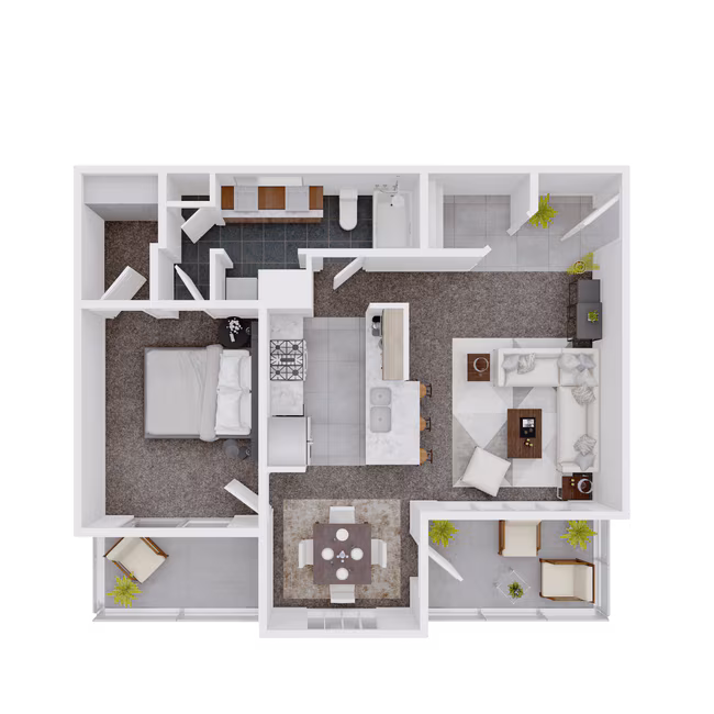 Unit 734 613 floor plan